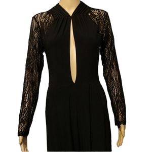 Sexy Black Lacey Jumpsuit  sz S
